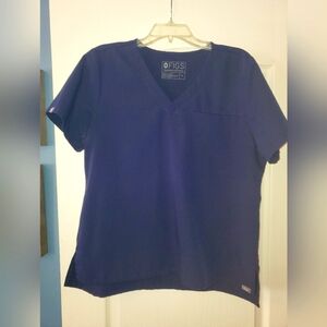 Figs xl Technical Collection scrub top. Navy blue